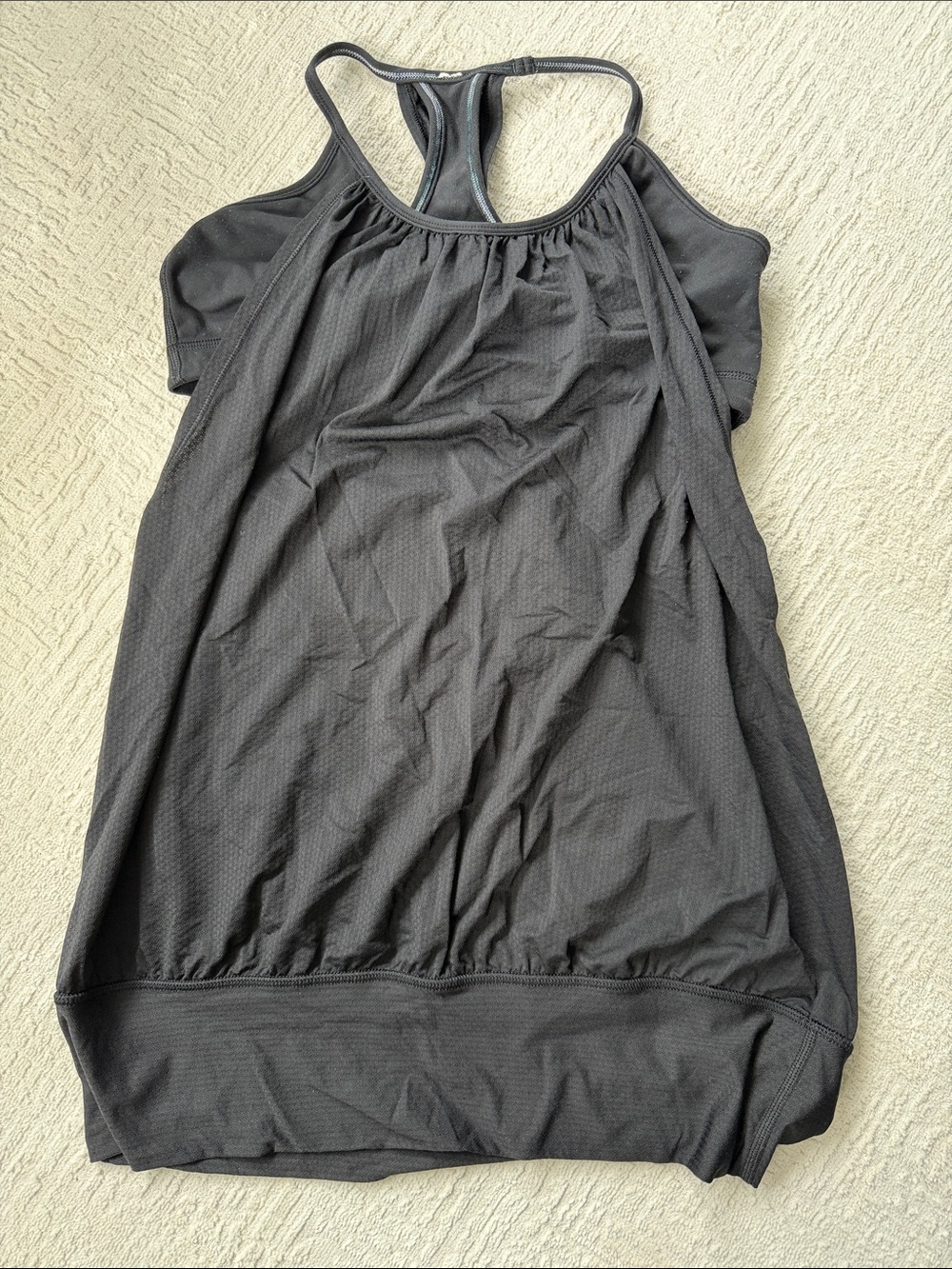 lululemon athletica Black Racerback Tank Top